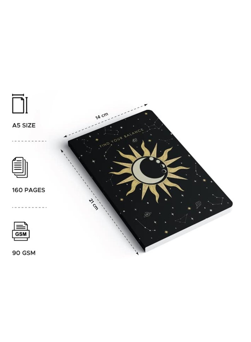 FACTOR NOTES A5 Size Softbound Ruled Journal Notebook 90gsm Thickness 160 Pages - Image 2